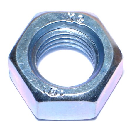 Midwest Fastener Hex Nut, M16-2, Steel, Class 8, Zinc Plated, 10 PK 73652